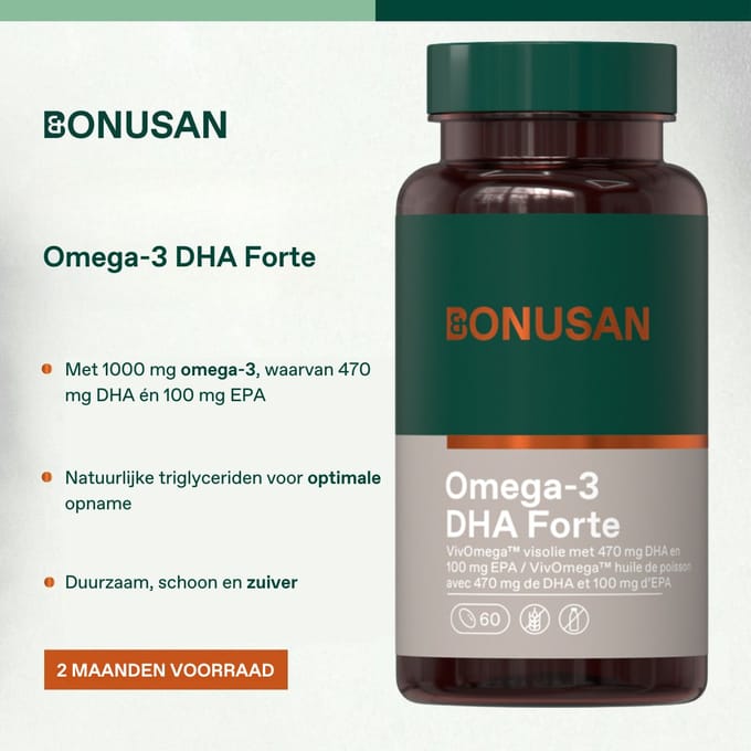 Bonusan Omega-3 DHA Forte - 60 Capsules