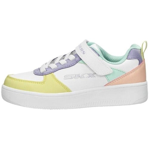 Skechers Sport Court 92 Meisjes Sneakers - Wit/Multicolour
