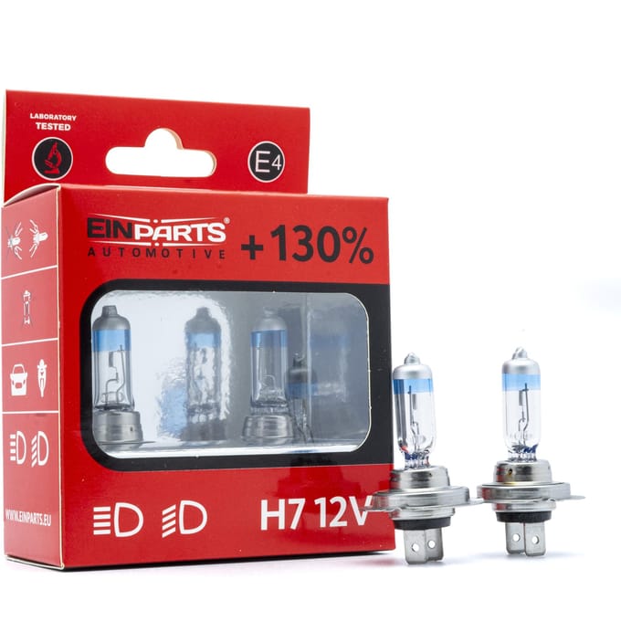 Einparts Halogeen Dimlicht +130% H7 12V 55W - 5000K - (set)