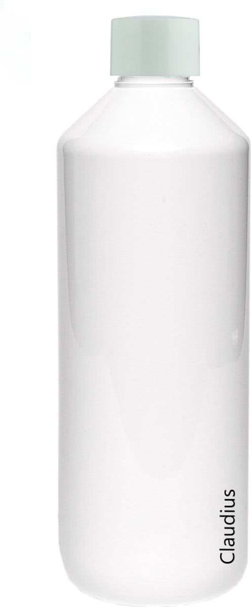 Lege Plastic Fles 500 ml PET wit - met witte dop - set van 10 stuks - navulbaar - leeg