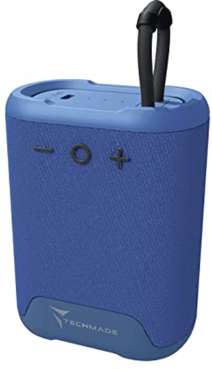 TECHMADE My Speaker M350 without cable - Color Full Blue - Speaker without cable portable, wireless speaker box with compact design, USB