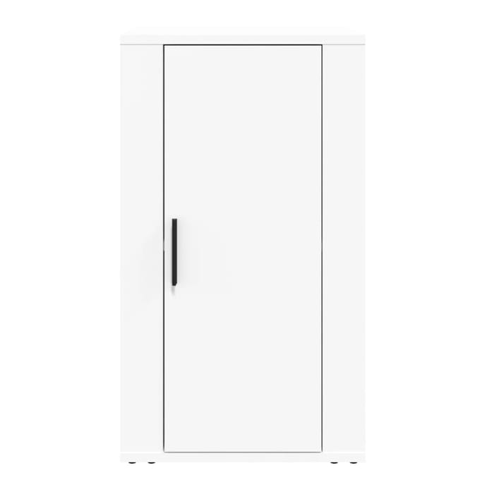 vidaXL - Dressoir - 40x33x70 - cm - bewerkt - hout - wit