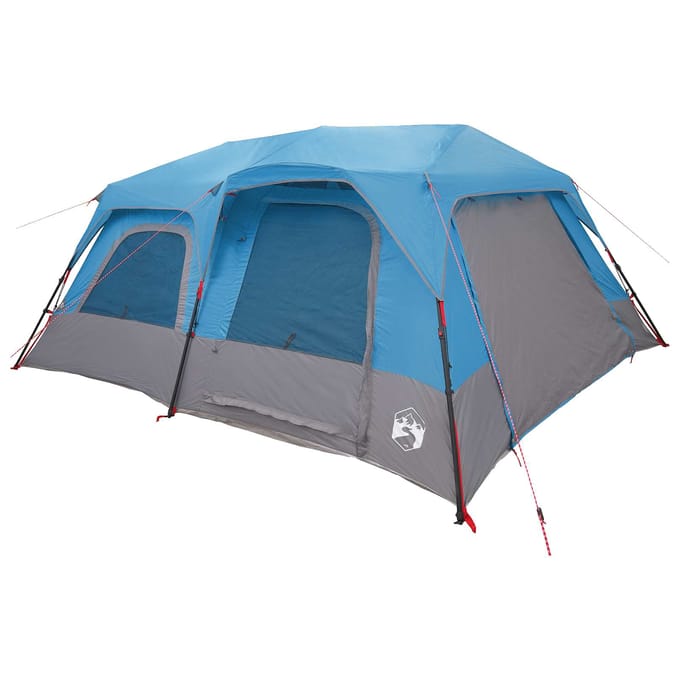 vidaXL - Directe - Tent - 10-persoons - Blauw - 185T - Polyester - met - PU - Coating