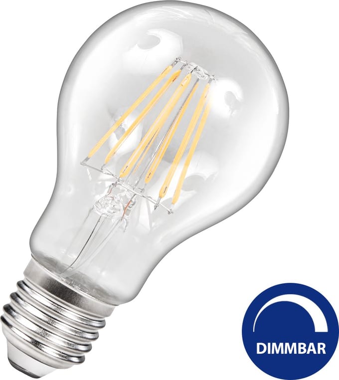 MC-shine LED gloeilamp - Dimbaar - E27 - 6W - 600lm - Dimbaar