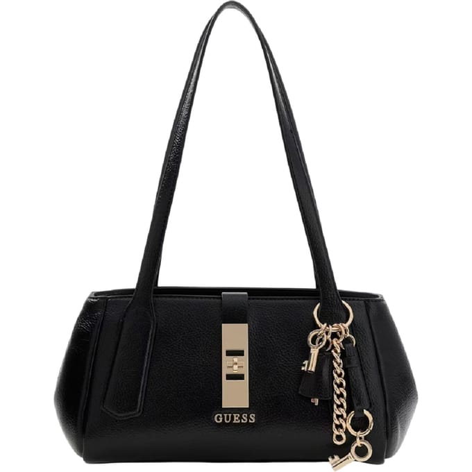 GUESS schoudertas Brooke Shoulder Satchel Bag Black zwart