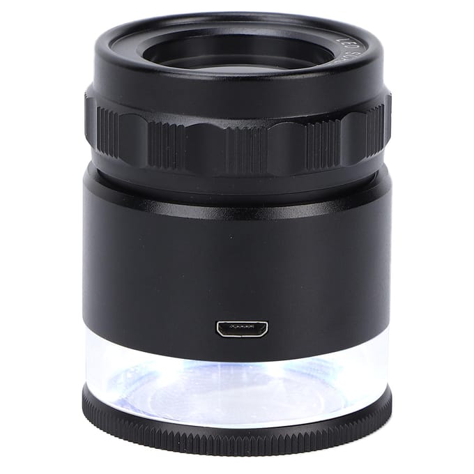 10X Loep Meetloep 6LED Verlichte Sieraden Vergrootglas USB Oplaadbare Vergrootglas