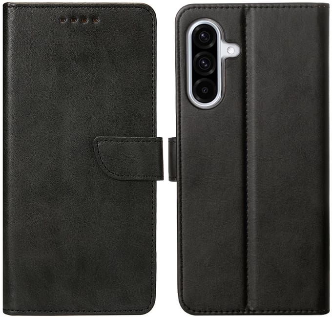 Rixus Bookcase For Samsung Galaxy A36 Black