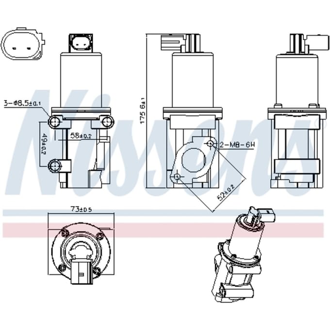 EGR-klep NISSENS 98306