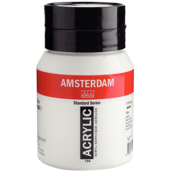 Amsterdam Standard Series Acrylverf Pot 500 ml Zinkwit 104