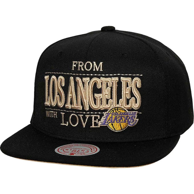 Mitchell And Ness NBA Los Angeles Lakers Love Snapback Pet Zwart