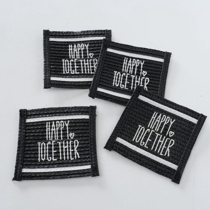 Onderzetterset Stappo 10x10cm 4-delig