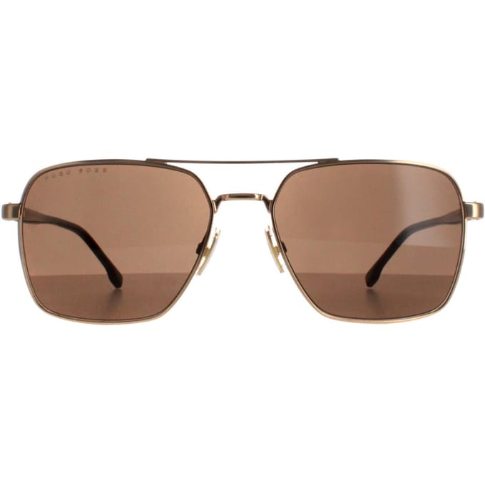 Hugo Boss Aviator Mannen Rose Gold Brown 1045/s/it
