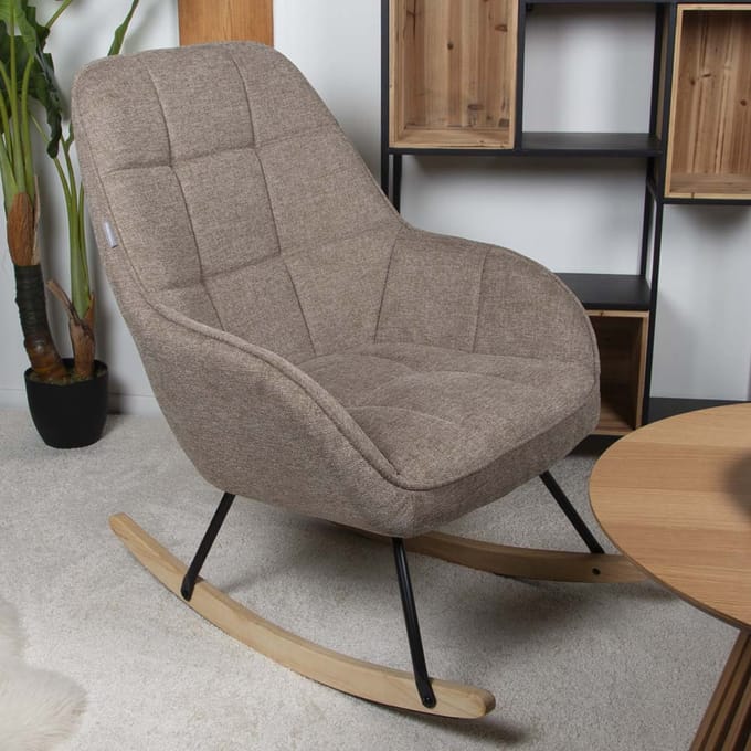 Milton & Oldbrook Schommelstoel Byala Taupe