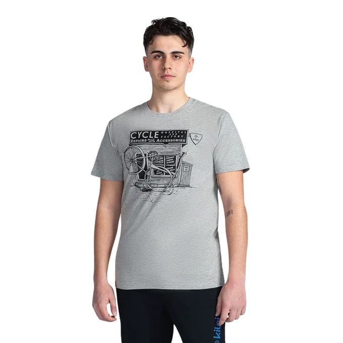 Heren katoenen t-shirt kilpi portela-m grijs s