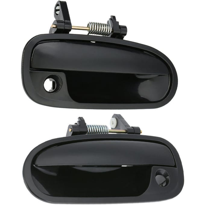 1 paire de poignées de porte extérieures avant gauche + droite pour Honda Civic 1996 – 2000 black