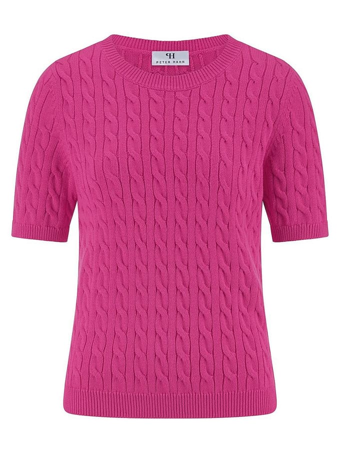Trui ronde hals Van Peter Hahn pink