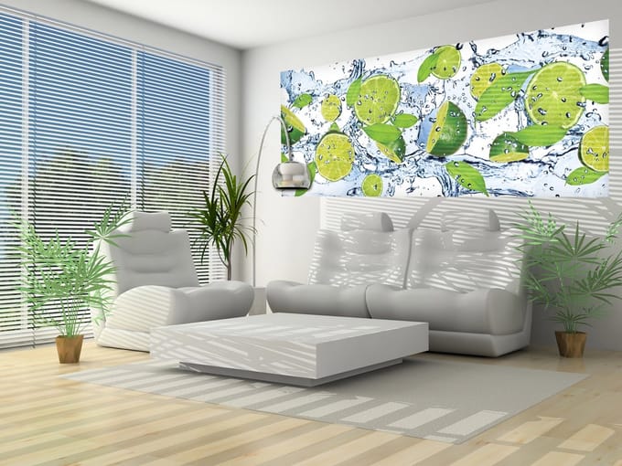 Limes Water Photo Wallcovering