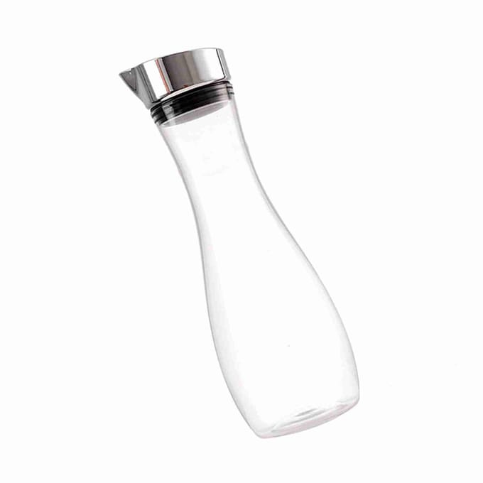 1.2L Acryl Transparante Sapfles Transparante Sapfles Waterkan Sapkan met Deksel gray