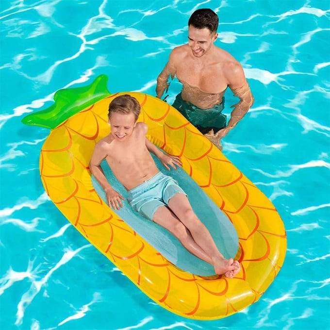 Zwembadmatras - BESTWAY - Sweet Summer - Meerkleurig - Netbodem - Voor kind 6+ schoon