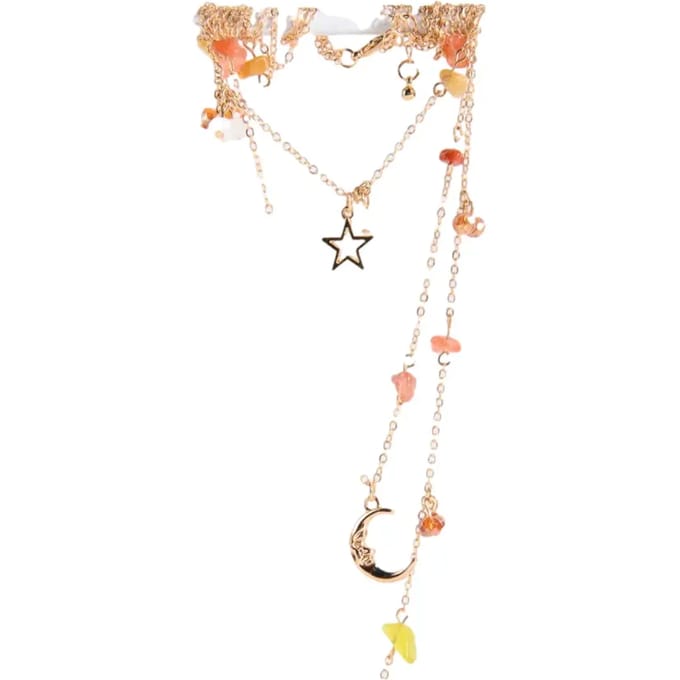 Halsketting set met hangers dames 24 Colours