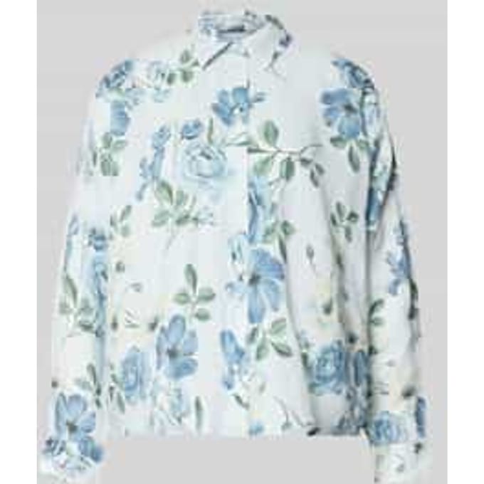 regular fit overhemdblouse van linnen