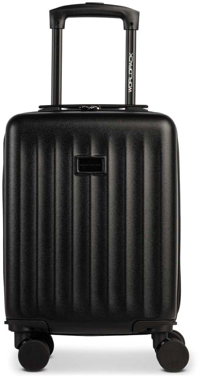 Worldpack Underseater Cabin Koffer ABS | Afneembare Wielen | Zwart