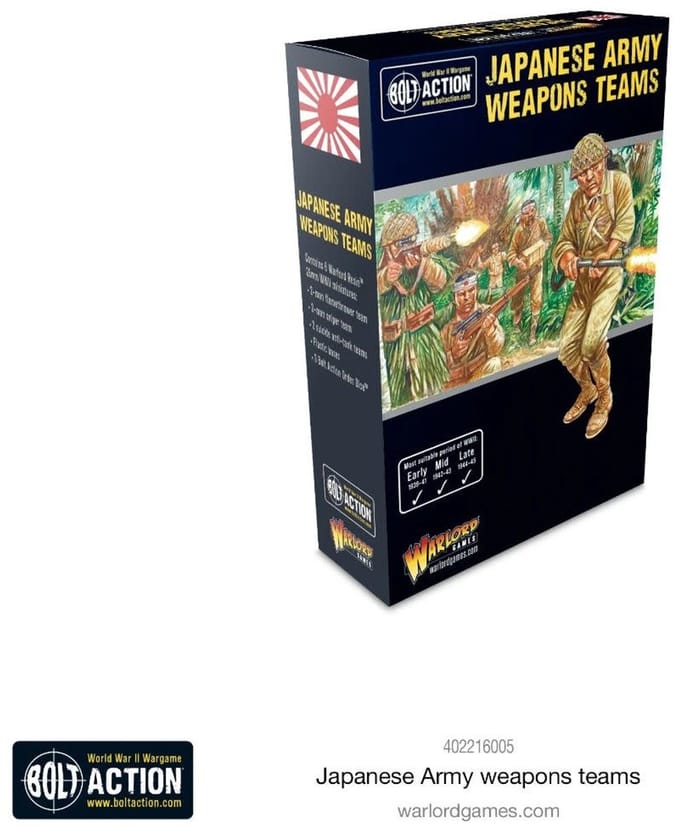 Japanese army weapons teams (Bolt action nieuw)
