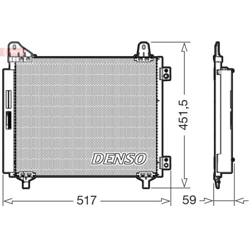Condensator, airconditioning DENSO DCN21035