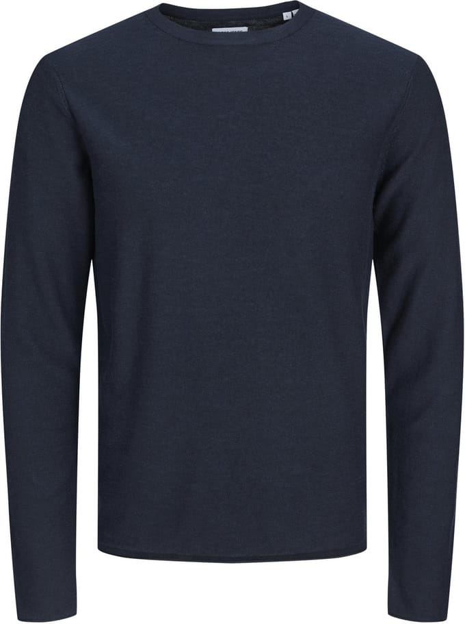 Jack & Jones - Heren Trui Pullover Knit Crew Neck - Blauw - Maat M
