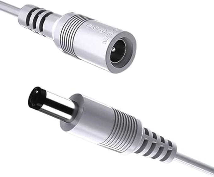 DC 12V Verlengkabel 5M 2Pack - Voedingsadapter Verlengkabel voor Beveiligingscamera