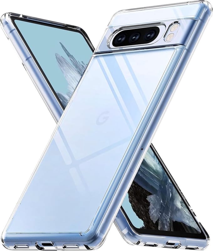 Hoesje voor Google Pixel 8 Pro backcover Shockproof siliconen Transparant