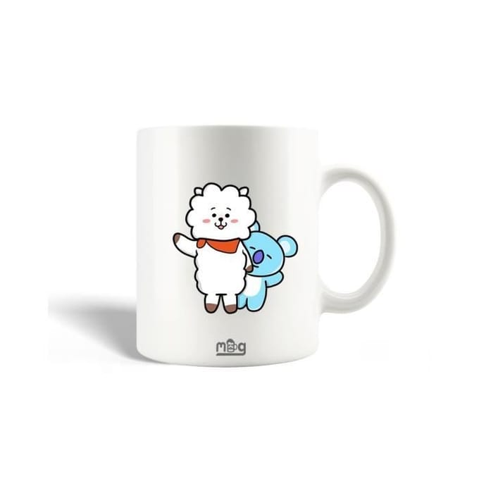 Keramische Mok - BTS - BT21 RJ - 30cl - Vaatwasmachinebestendig - Wit
