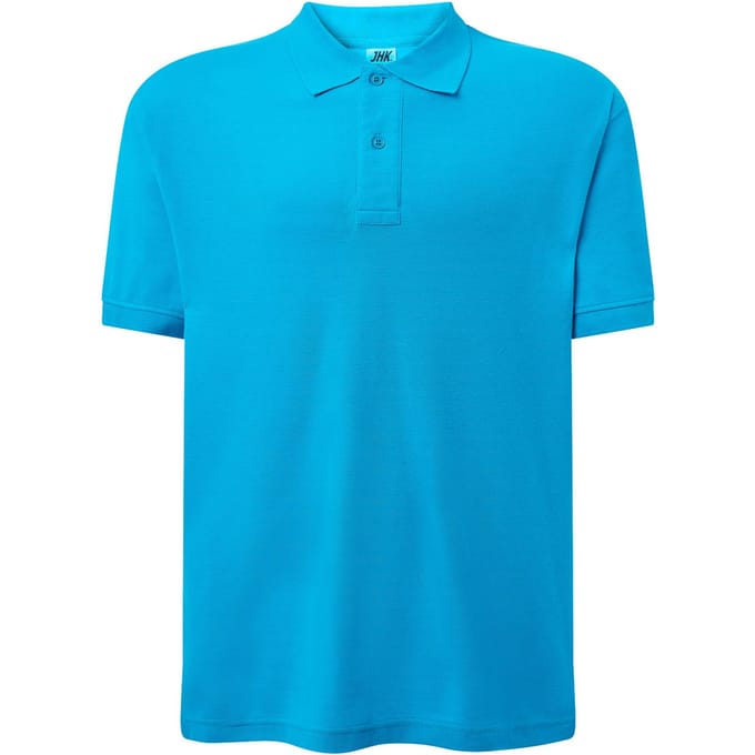 JHK Heren Pique Regular Poloshirt (Turquoise)