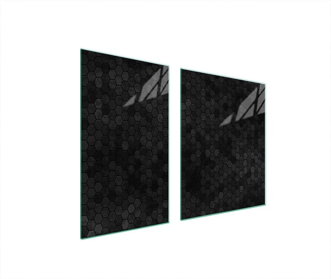 TMK ArtDeko Serie - Snijplank - Glas - 100x52cm - Veelkleurig