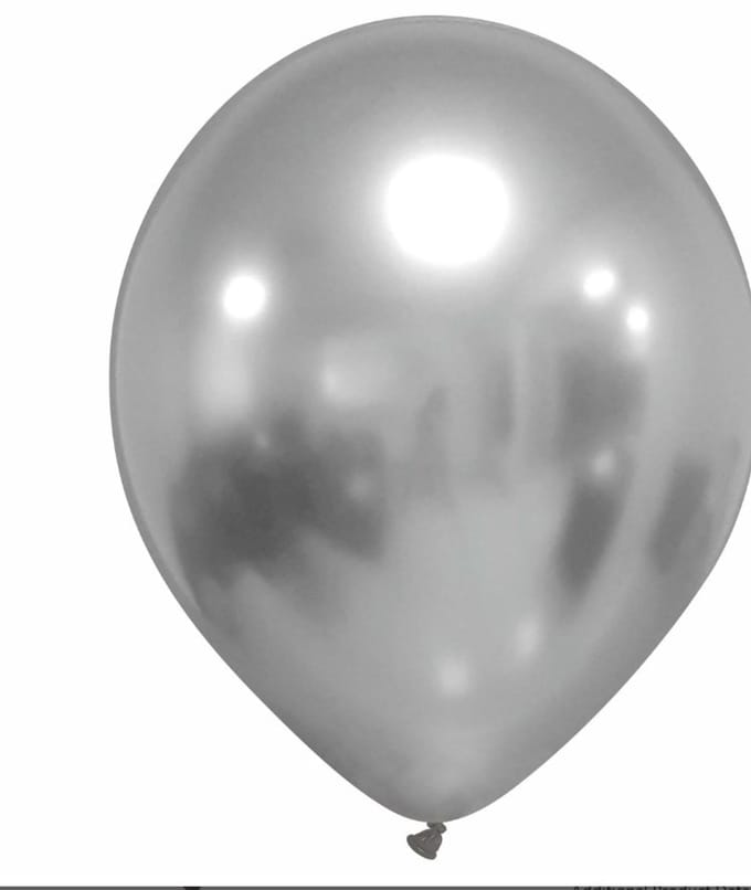 Ballonnen – Zilver Mirror "Chrome Reflex " – 32cm Professionele kwaliteit – ± 100 stuks