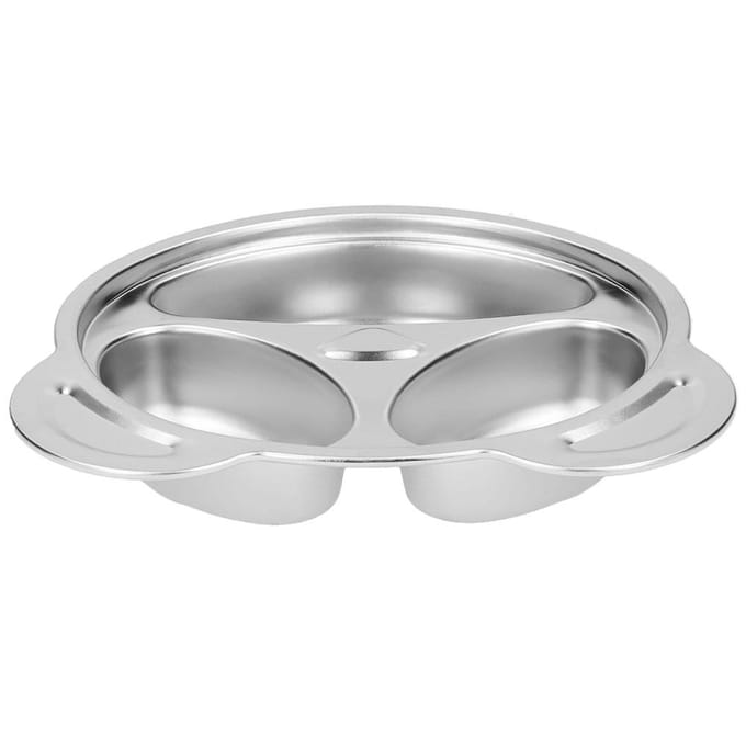 Assiette de nourriture pour enfants en acier inoxydable 304 en forme de panda, pour la maison, la maternelle et l'école white