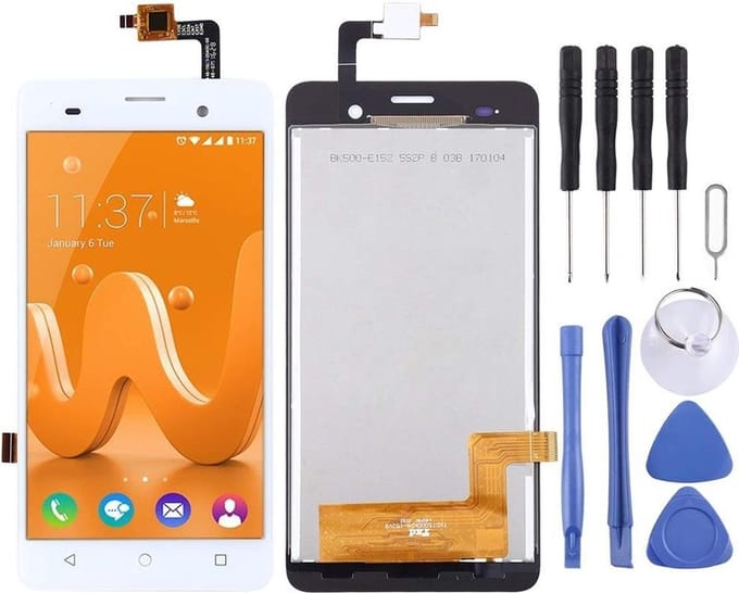 LCD Scherm + Digitizer Geschikt voor Wiko Jerry – Premium – Wit