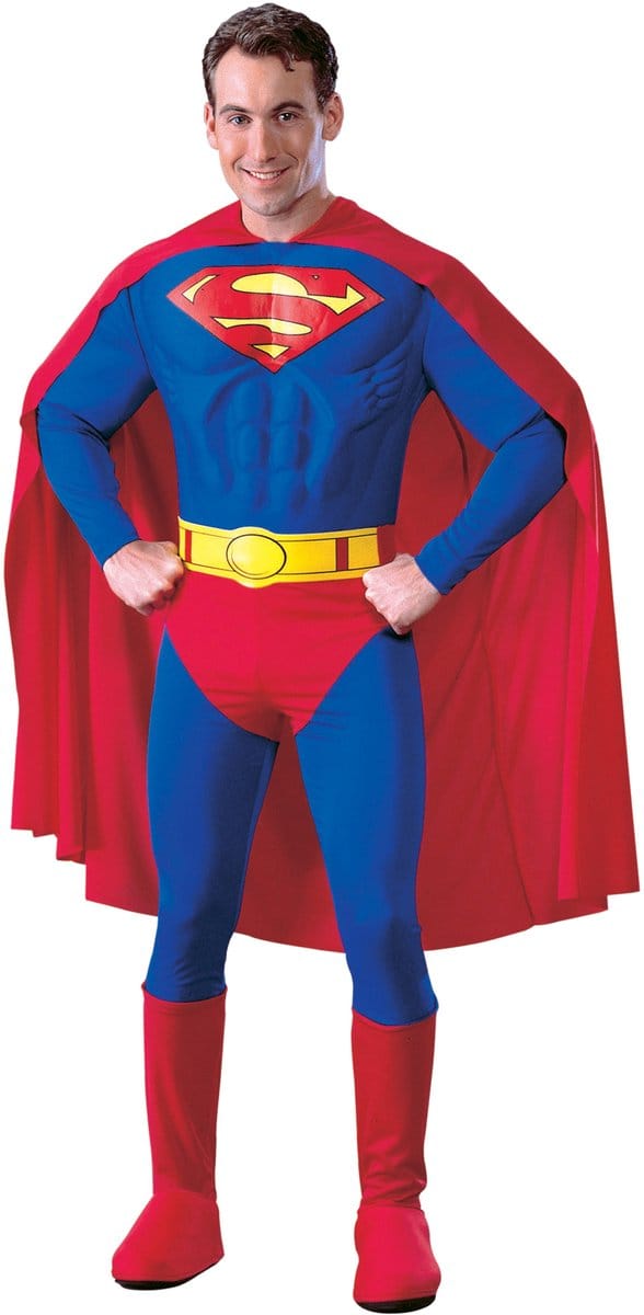 RUBIES NL - Second skin Superman kostuum met cape voor mannen - Large
