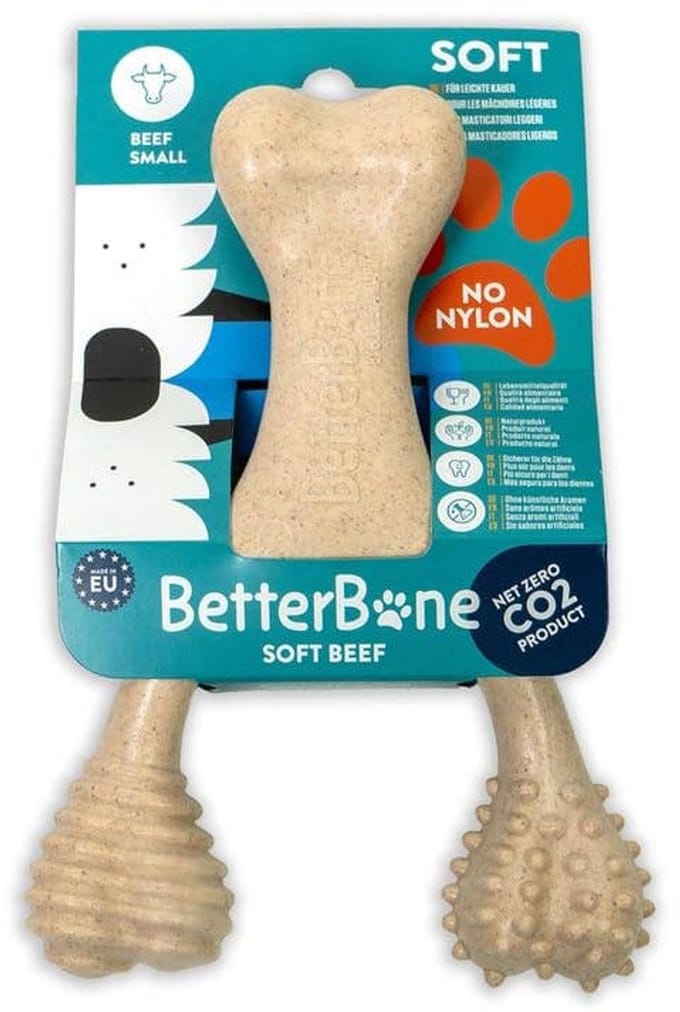 BetterBone - Hondenspeelgoed - Kauwbot - Klein Zacht Rundvlees: Rundvlees / Klein