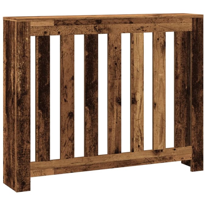 Cache-radiateur effet bois vintage 104 x 20 x 82 cm Bois d'ingénierie