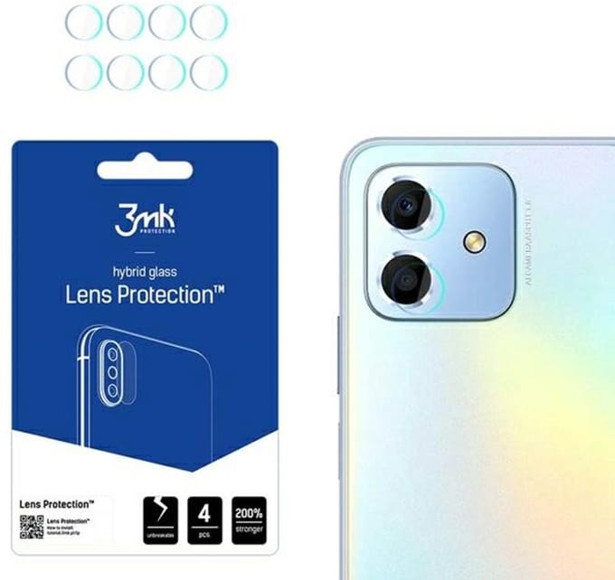 3MK Lens Protect - Neusbeschermer - Honor Play 6C - 4 stuks - Transparant