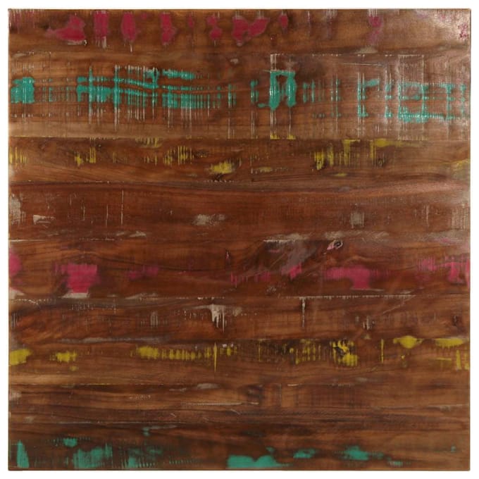 vidaXL Tafelblad vierkant 70x70x1,5 cm massief gerecycled hout