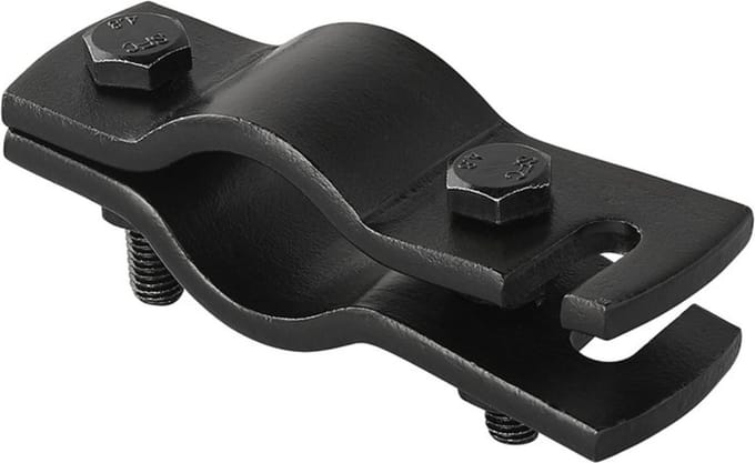 ProPlus Trekhaak hulpkoppeling - klemdeel met sleuf - zwart - 88 mm hart tot hart
