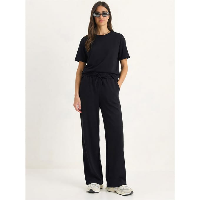 Ronde Hals T-Shirt en Broeken Twee-Piece Set