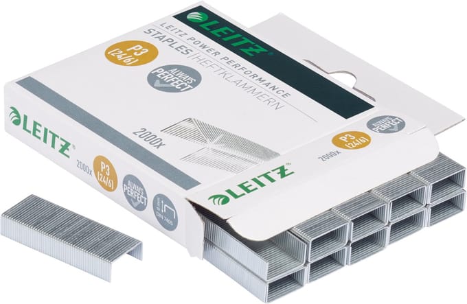 Leitz nietjes 24 6 power prestaties P3 zilver