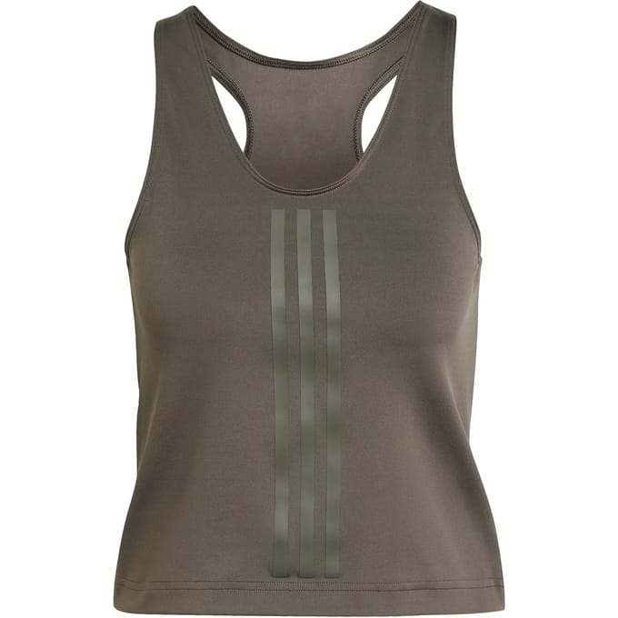 adidas Performance Power Reversible 3-Stripes Tight Fit Tanktop - Dames - Groen- L
