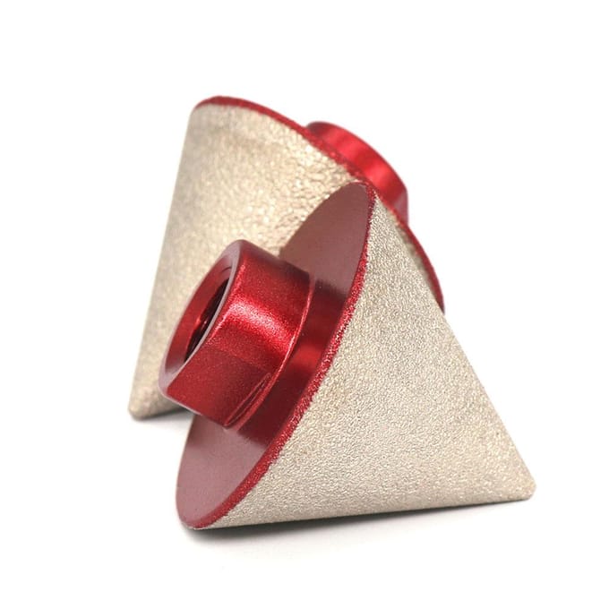 80# vacuümgesoldeerde diamant afschuinboor ronde afschuinfreesbits voor het vergroten van polijst-afschuiningen M14 Thread veelkleurig