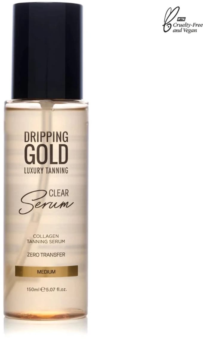 Dripping Gold | Clear Collagen Tanning Serum Medium - 150ml - Vegan