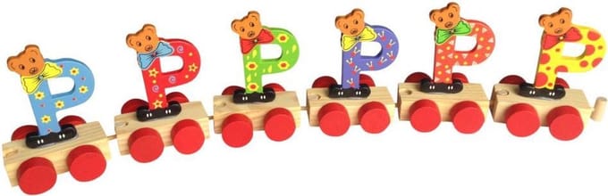 Lettertrein P  | * totale trein pas vanaf 3, diverse, wagonnetjes bestellen aub
