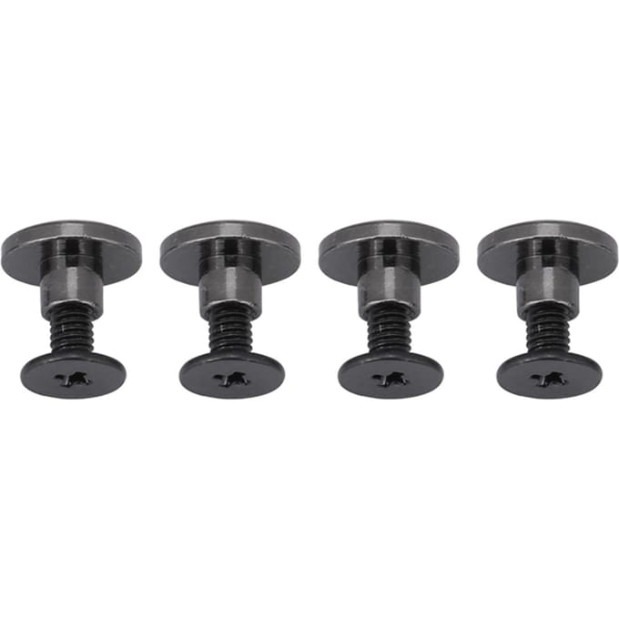 20 sets Messing Platte Kop Riem Klinknagels Schroef voor Bagage Leerbewerking (5 mm) gray